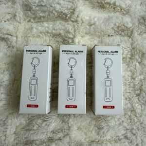 Personal Alarm with LED Light - Set of 3